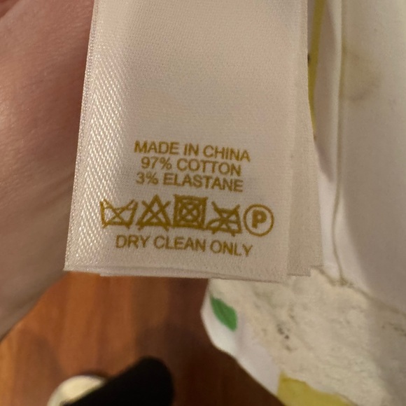 Kate Spade Lyric White and Yellow Lemon Print Dress Size 8 - Picture 10 of 10